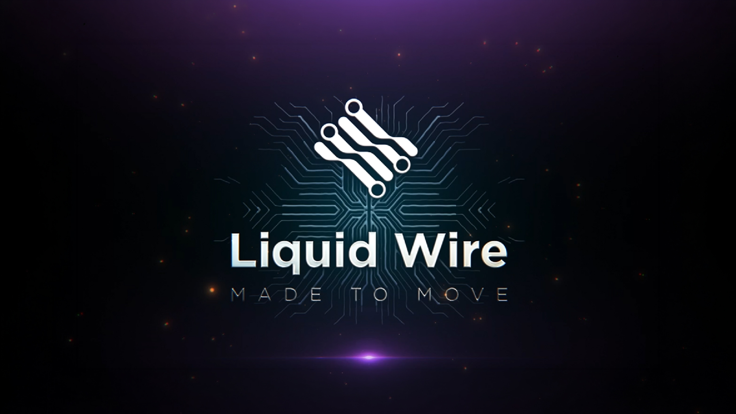 Liquid Wire — Made to Move logo lockup