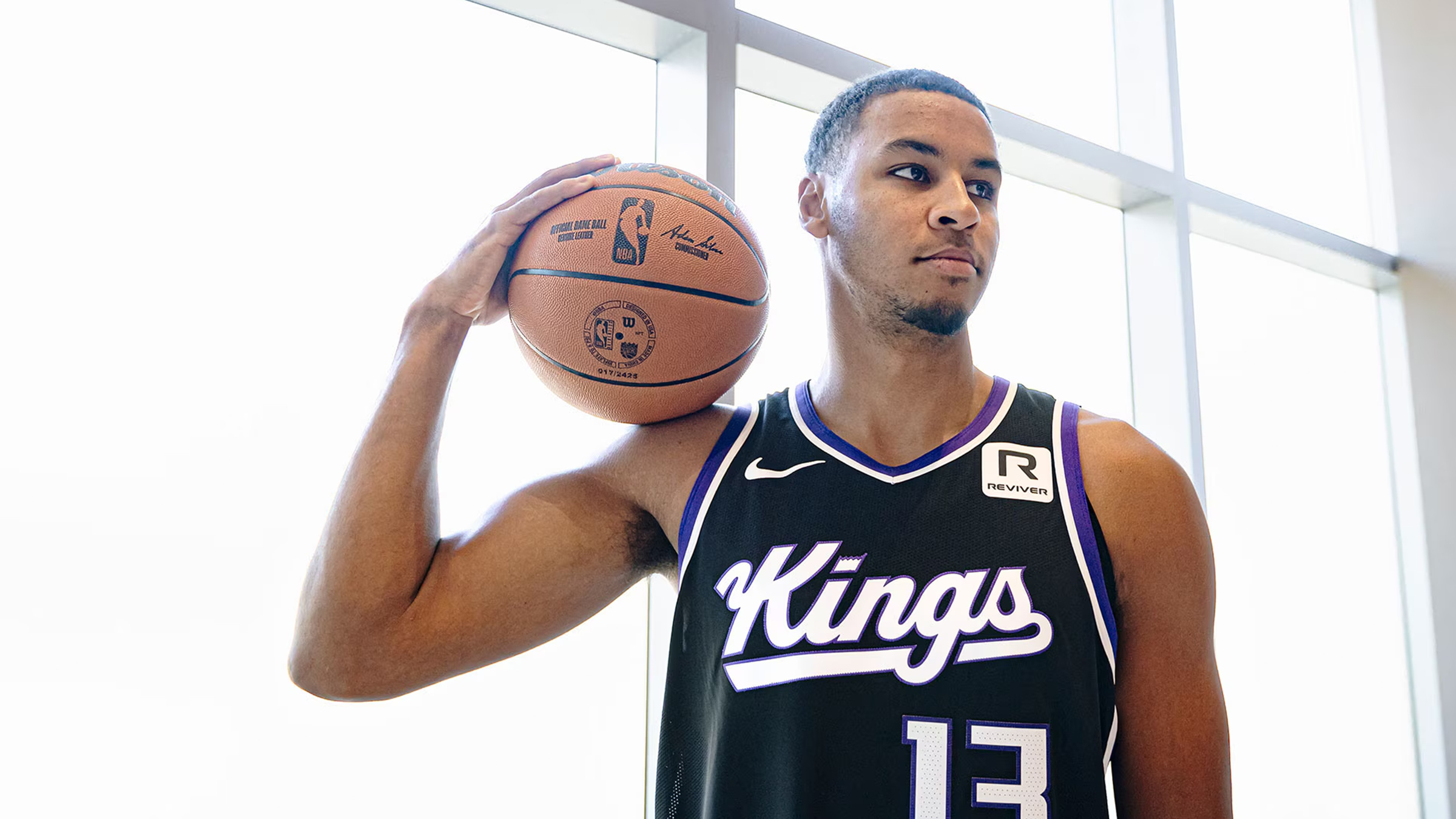 Sacramento Kings player wearing the Reviver jersey patch